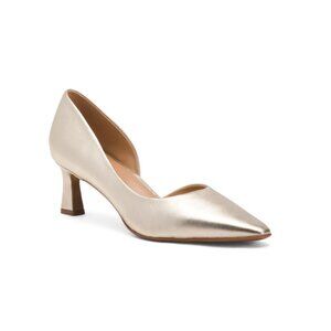 NATURALIZER PREMIUM Champagne Leather Dalary Pumps